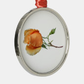 Eén roos snijden metalen ornament (Rechts)