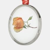 Eén roos snijden metalen ornament (Links)