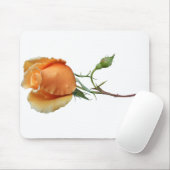 Eén roos snijden muismat (Met muis)