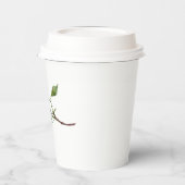 Eén roos snijden papieren bekers (Links)