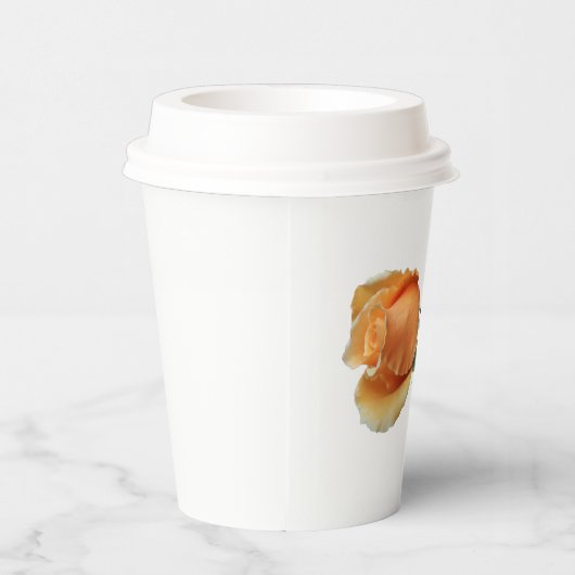 Eén roos snijden papieren bekers (Rechts)