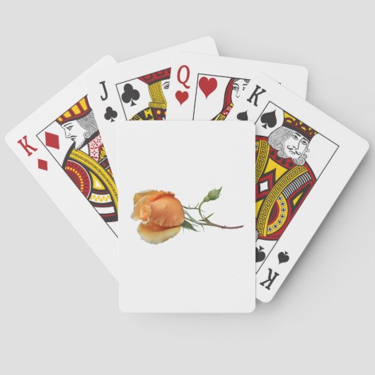 Eén roos snijden pokerkaarten (Achterkant)