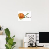 Eén roos snijden poster (Thuiskantoor)