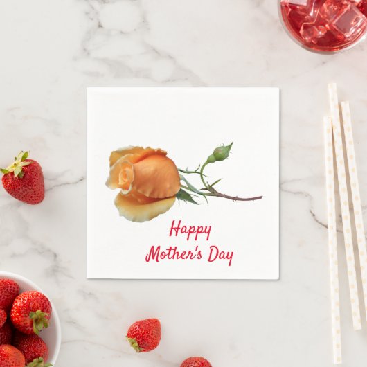 Eén roos snijden servet (Insitu)