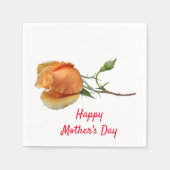 Eén roos snijden servet (Voorkant)