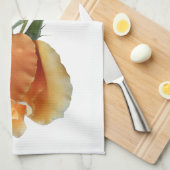 Eén roos snijden theedoek (Quarter Fold)