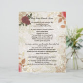 Eén Roos staat alleen  persoonlijk Briefpapier (Staand voorkant)