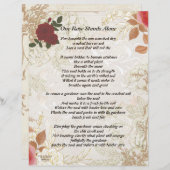 Eén Roos staat alleen  persoonlijk Briefpapier (Voorkant / Achterkant)