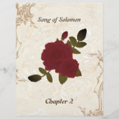 Eén Roos staat alleen  persoonlijk Briefpapier (Achterkant)