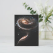 Een roos van sterrenstelsels briefkaart (Staand voorkant)