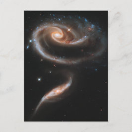 Een roos van sterrenstelsels briefkaart