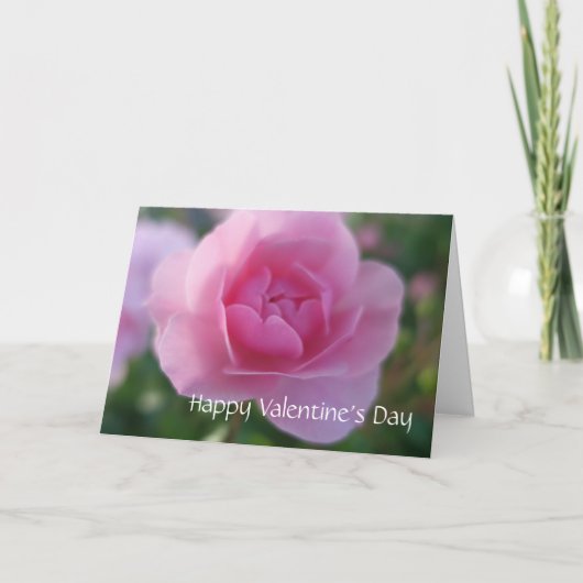 Een roos voor een roos happy Valentijnsdag Feestdagen Kaart (Voorkant)