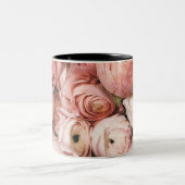 Een roos voor een speciale dame tweekleurige koffiemok (Center)