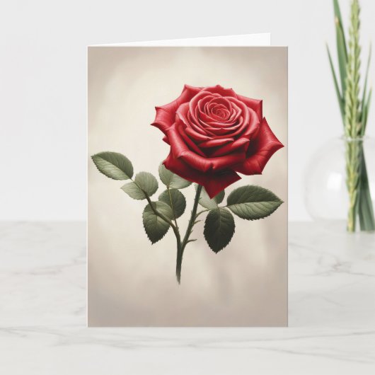 Een roos voor Jou Kaart (Voorkant)