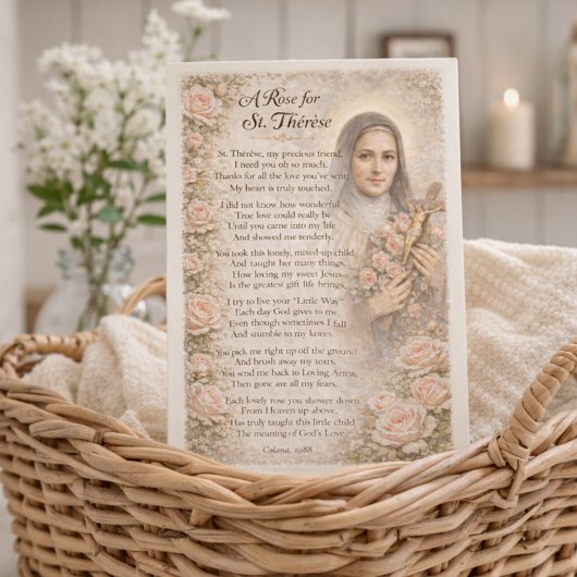 Een Roos voor St. Thérèse Devotionele Notitie