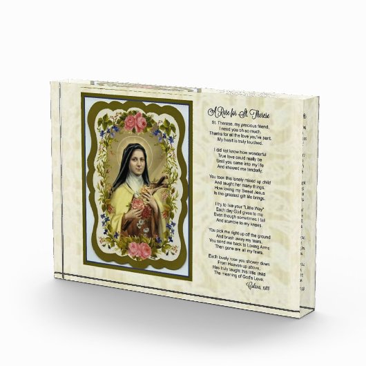 Een Roos voor St. Therese Poem Fotoblokken (Rechts)