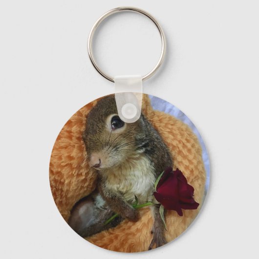 Een roos voor u sleutelhanger (Voorkant)