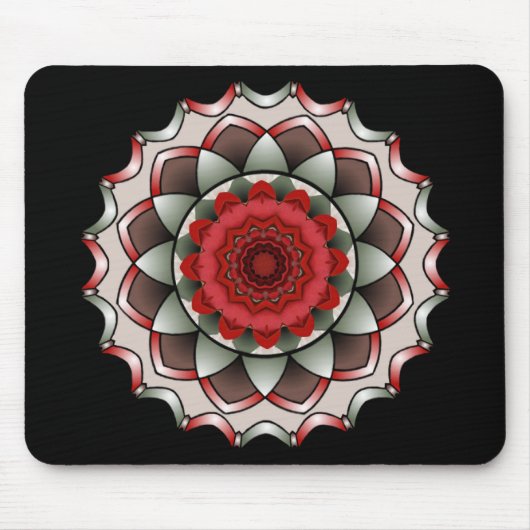 Een Roos zonder Thorns Mandala Mousepad Muismat (Voorkant)