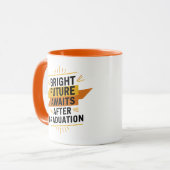 Een rooskleurige toekomst wacht na Afstuderen Mok (Voorkant links)