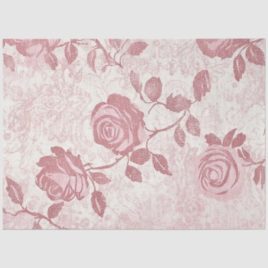 Een Rose and Lace Serie Design #11 Tissuepapier (Voorkant)