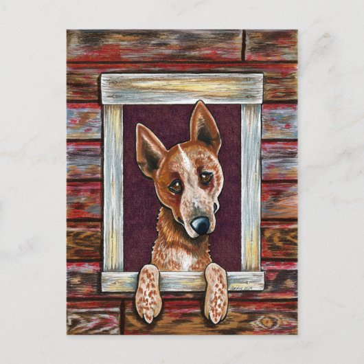 Een rosie Welkom Briefkaart (Voorkant)