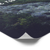 Een rotsachtig pad naar hoge bergtoppen poster (Hoek)