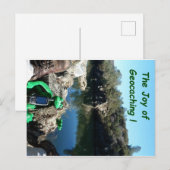 Een rotsachtig spoor door een rivier briefkaart (Voorkant / Achterkant)