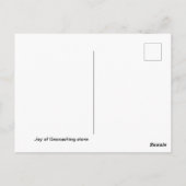 Een rotsachtig spoor door een rivier briefkaart (Achterkant)