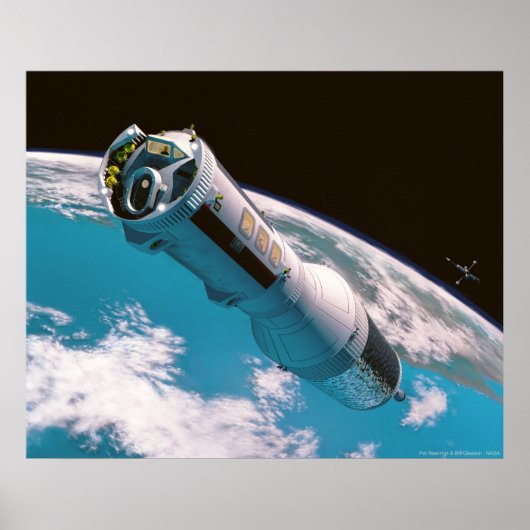 Een routinevliegtuig naar de maan poster (Voorkant)