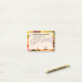 Een Rouwmantelvlinder Post-it® Notes (Op bureau)