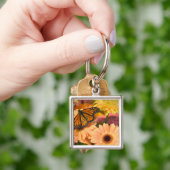 Een Rouwmantelvlinder Sleutelhanger (Hand)