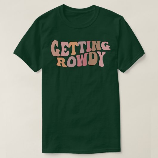 Een rowdy Bride Group Bridal Wedding Party Fun T-shirt (Design voorkant)