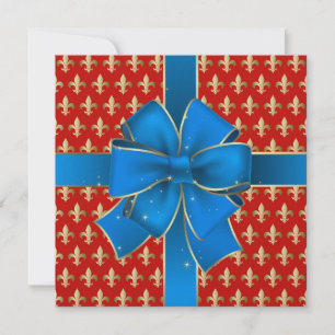 Een royaal elegante Fleur de Lis-uitnodiging - SRF Kaart