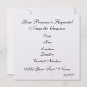 Een royaal elegante kerstuitnodiging - SRF Kaart (Achterkant)