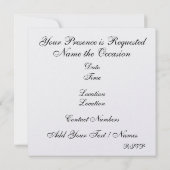 Een royaal elegante rode boog Fleur de Lis Uitnodi Kaart (Achterkant)