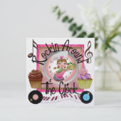 Een Royal Cupcake Rockin' Party - SRF Kaart (Staand voorkant)