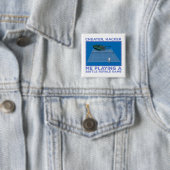 Een Royale-wedstrijd spelen Vierkante Button 5,1 Cm (In situ)