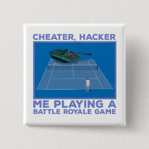 Een Royale-wedstrijd spelen Vierkante Button 5,1 Cm