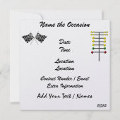 Een Royally Rockin' Racing Party - SRF Kaart (Achterkant)