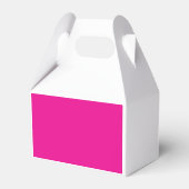 Een roze achtergrond met een bedankdoosjes (Voorkant Zijde)