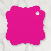 Een roze achtergrond met een bedankjes labels (Achterkant)