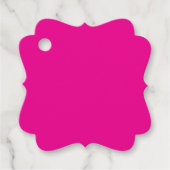 Een roze achtergrond met een bedankjes labels (Voorkant)