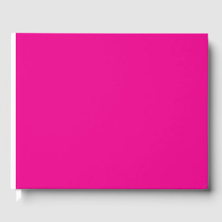Een roze achtergrond met een gastenboek