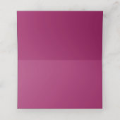 een roze achtergrond met een witte plaatskaartje (Binnenkant ongevouwen)