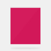 Een roze achtergrond met een witte rand acryl bord (Voorkant)