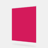 Een roze achtergrond met een witte rand acryl bord (Hoek)