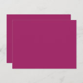 Een roze achtergrond met een witte rand briefkaart (Voorkant / Achterkant)