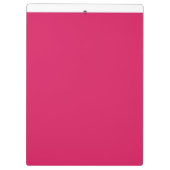 Een roze achtergrond met een witte rand klembord (Achterkant)