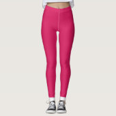Een roze achtergrond met een witte rand leggings (Voorkant)