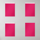 Een roze achtergrond met een witte rand muurkunst sets (Voorkant)